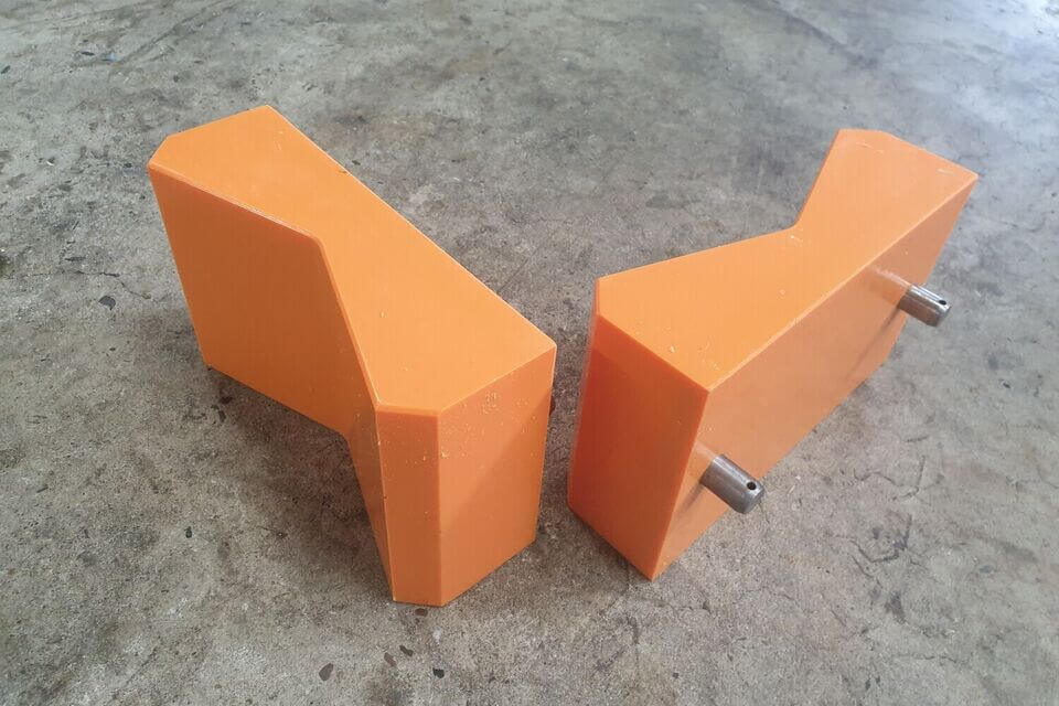 Tensioner track pads Tensioner track pads